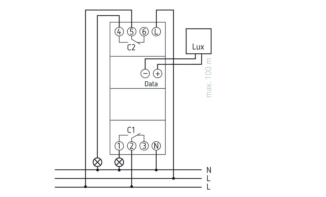 LUNA 112 top3 EL Digital DIN rail Twilight switches Time and